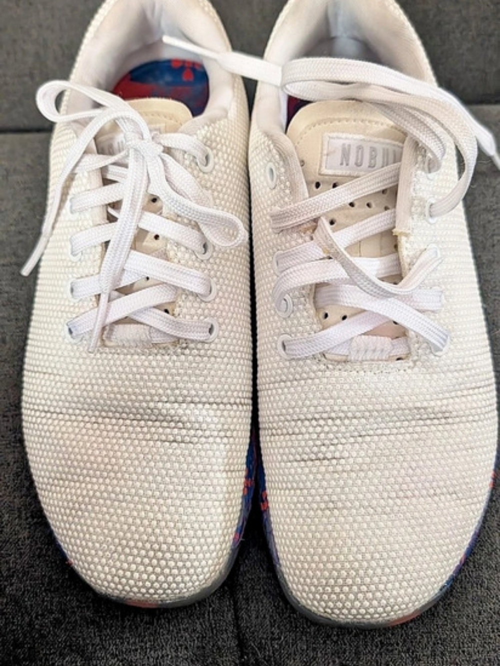 NOBULL Trainer Floral White & Blue Sneakers US 6.5